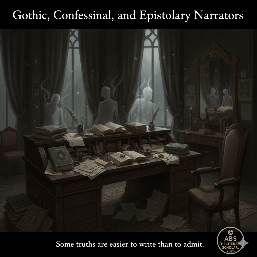 When narrators write instead of speak, silence does not disappear. It deepens.